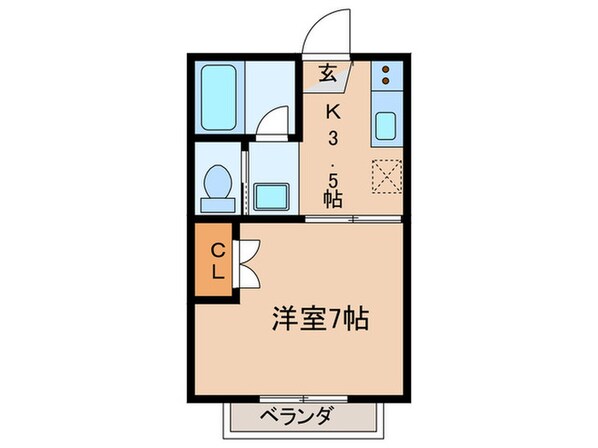 第７スターコーポの物件間取画像